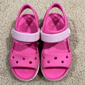 Crocs Pink Kids Sandals (Size C10)